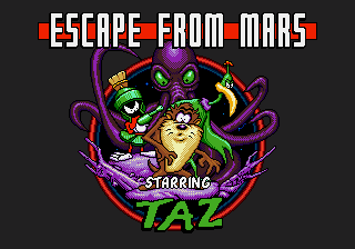Taz in Escape from Mars (USA)